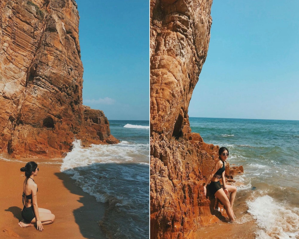 Du khách tha hồ thả dáng quyến rũ 